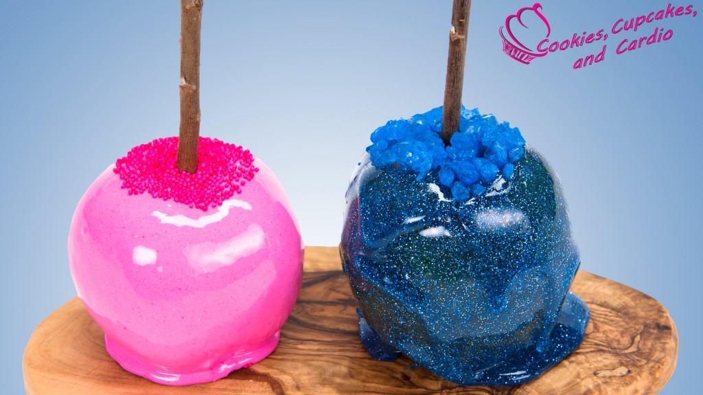 colored candy apples