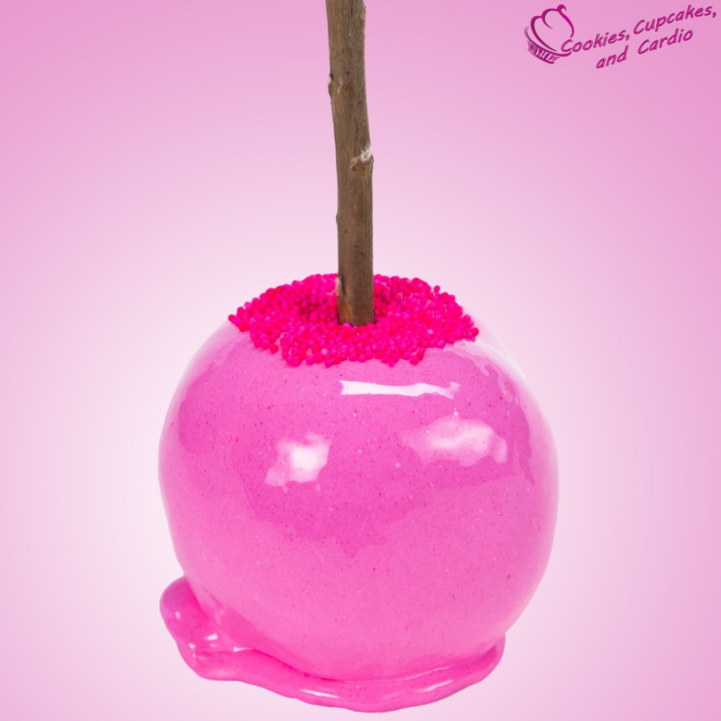 pink candy apple