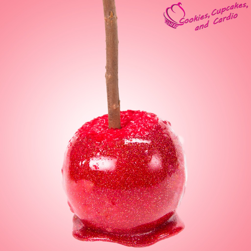 colored candy apple