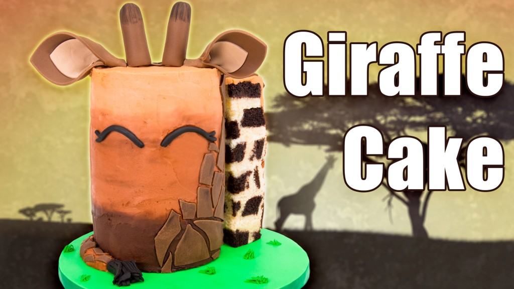 how to make a giraffe print cake 